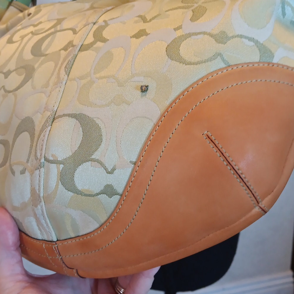 *Upcycled Coach Y2k Green Hobo With Coach Ladybugs 🐞 - Picture 9 of 17